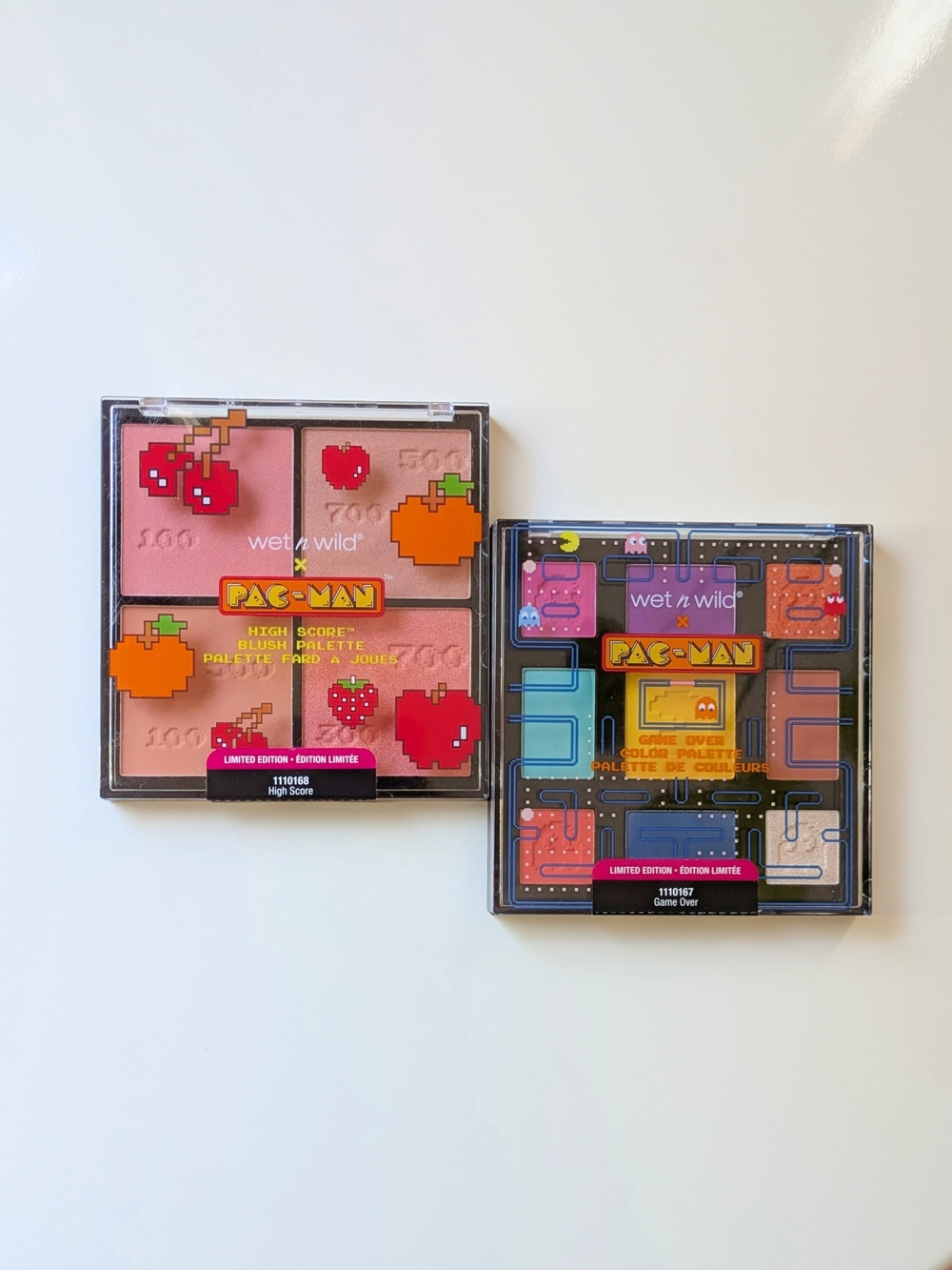 New Wet n wild PAC-MAN Bundle High Score Blush & Game Over Palette-Pack